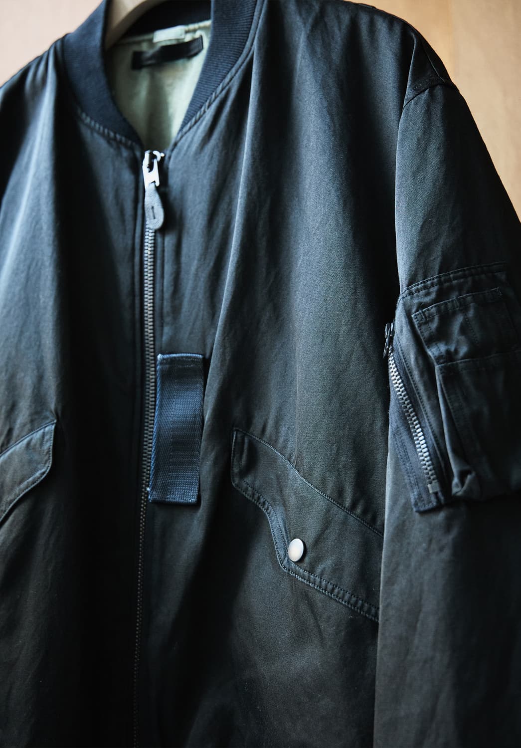 [4] 26ss 아프레쎄 빈티지 실크 L-2B 플라이트 자켓 상품이미지4