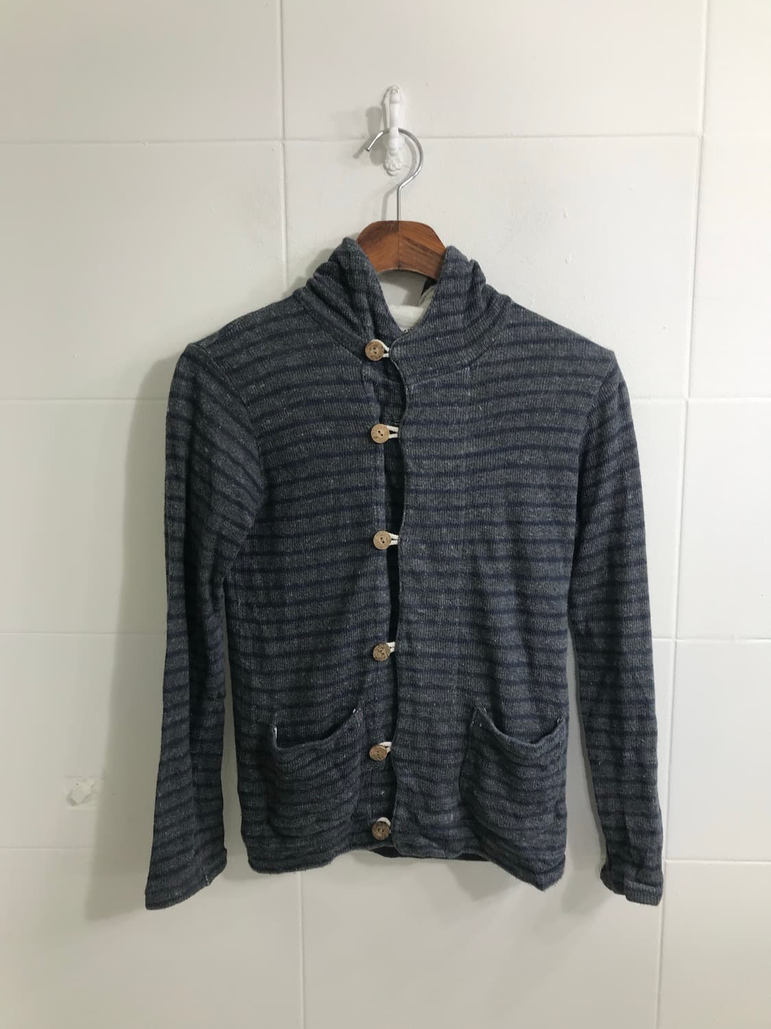 네이비 니혼진 프레피 케이프 코디세트 상품이미지5