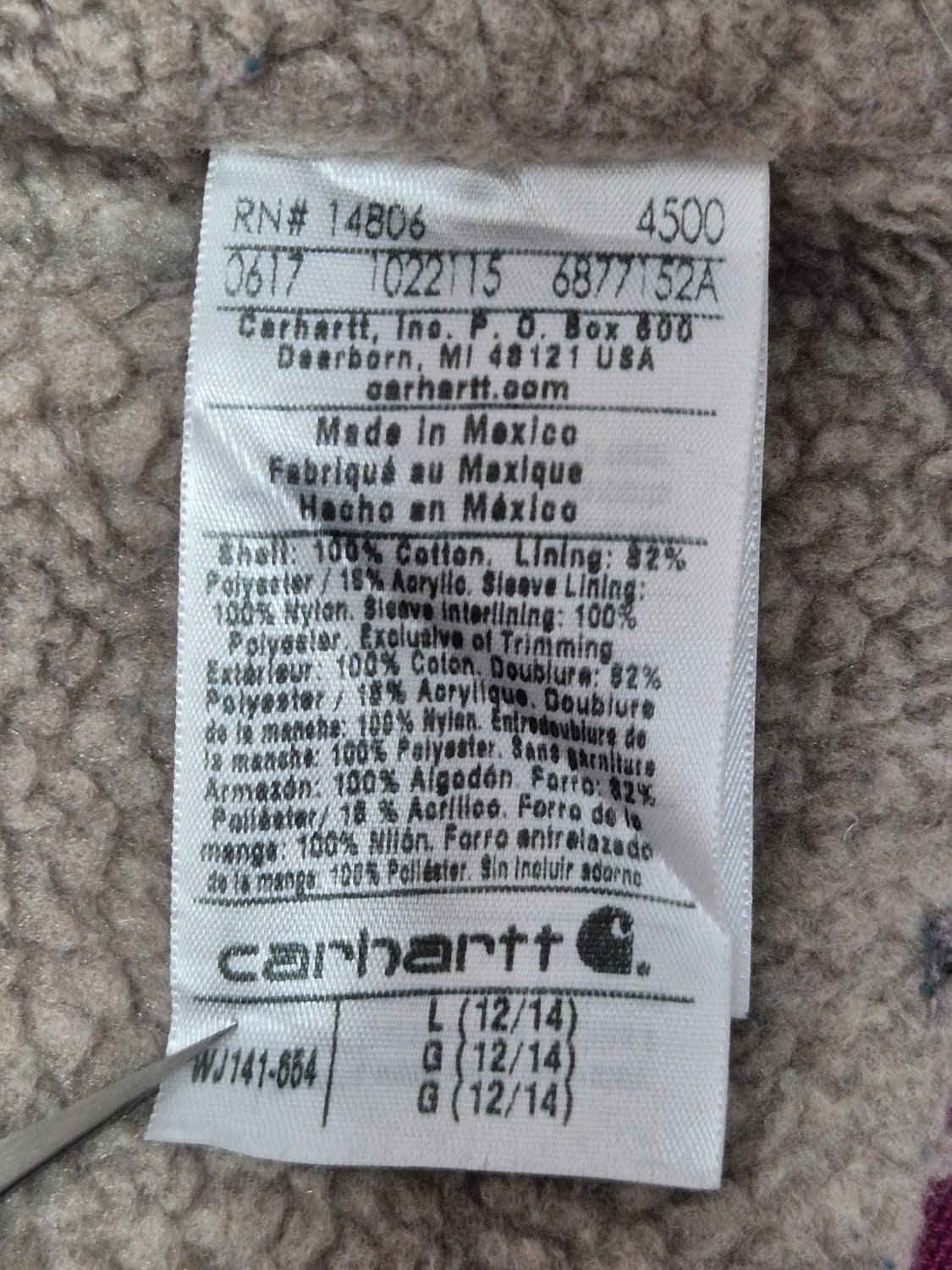 [L]칼하트 후드짚업 자켓 -268 상품이미지6