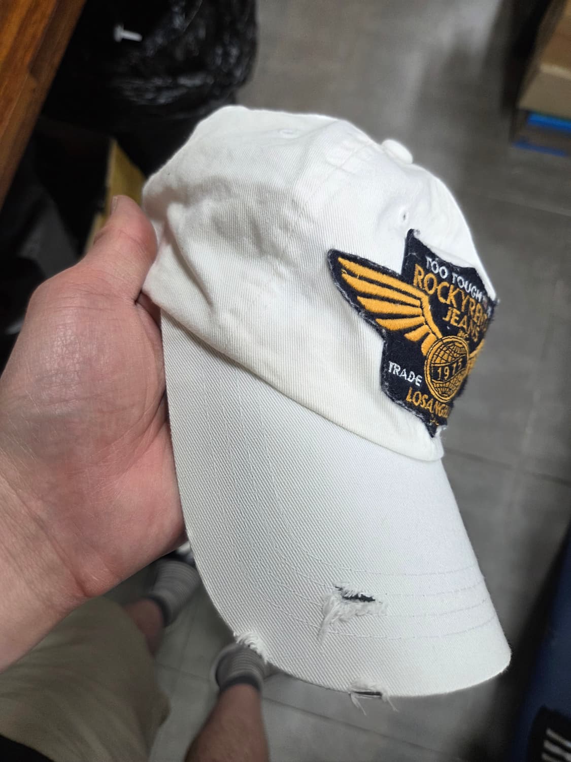 록키렌탈 빈티지 y2k 데미지 볼캡 모자 프리  상품이미지7