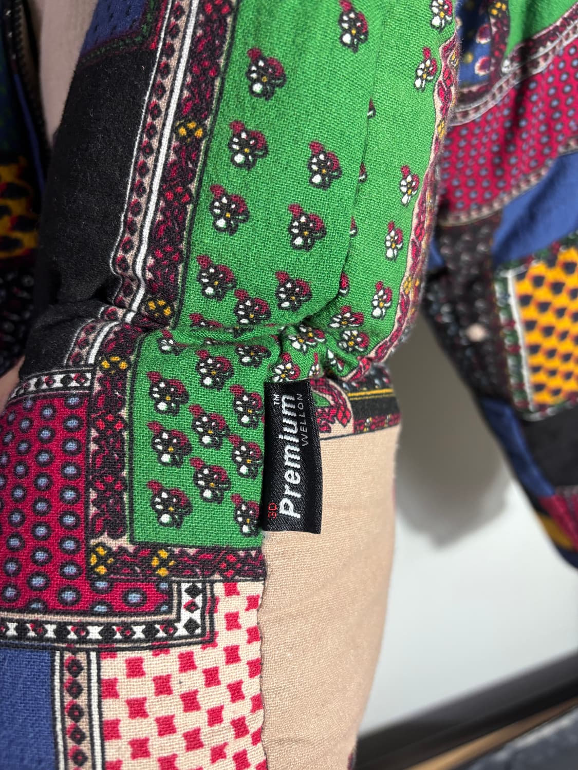 빈티지 멀티 패치워크 퀼팅 패딩 자켓 상품이미지4