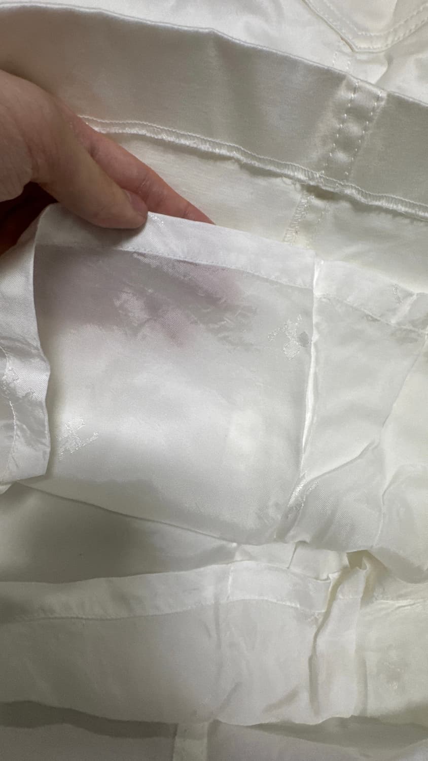 꾸레쥬 화이트 미디 스커트 상품이미지5