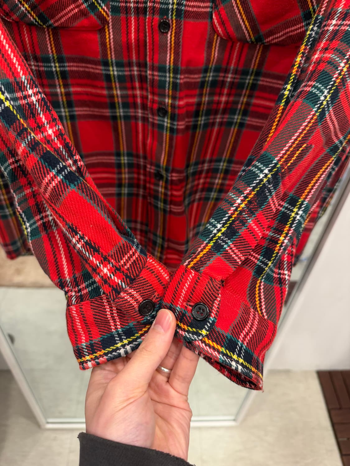 vtg 빈티지 플란넬 체크 셔츠 상품이미지4