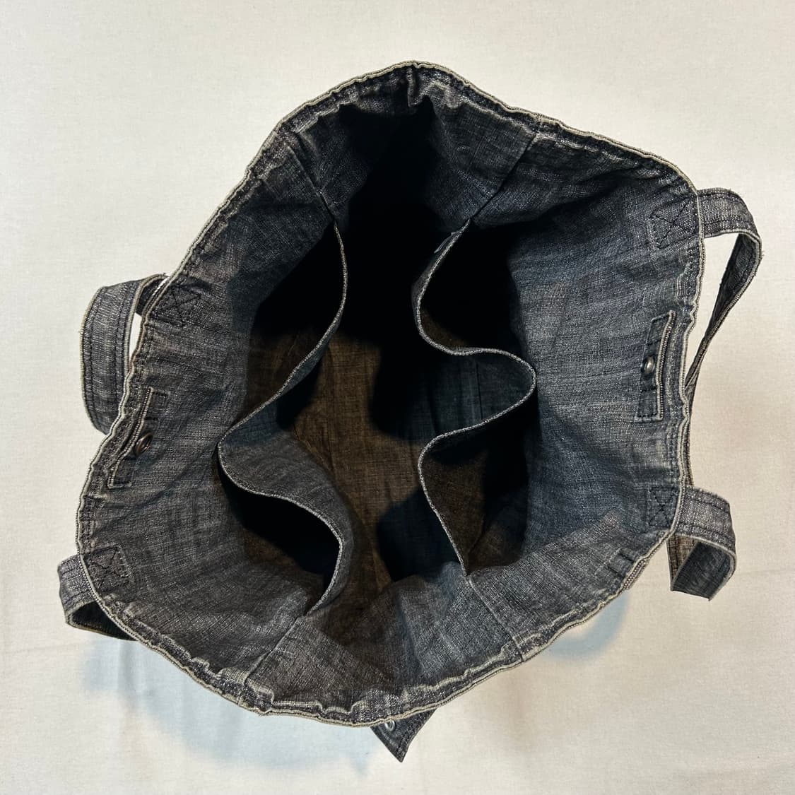 요시다 포터 온스 코튼 블랙 데님 숄더백 토트백 P06 상품이미지8