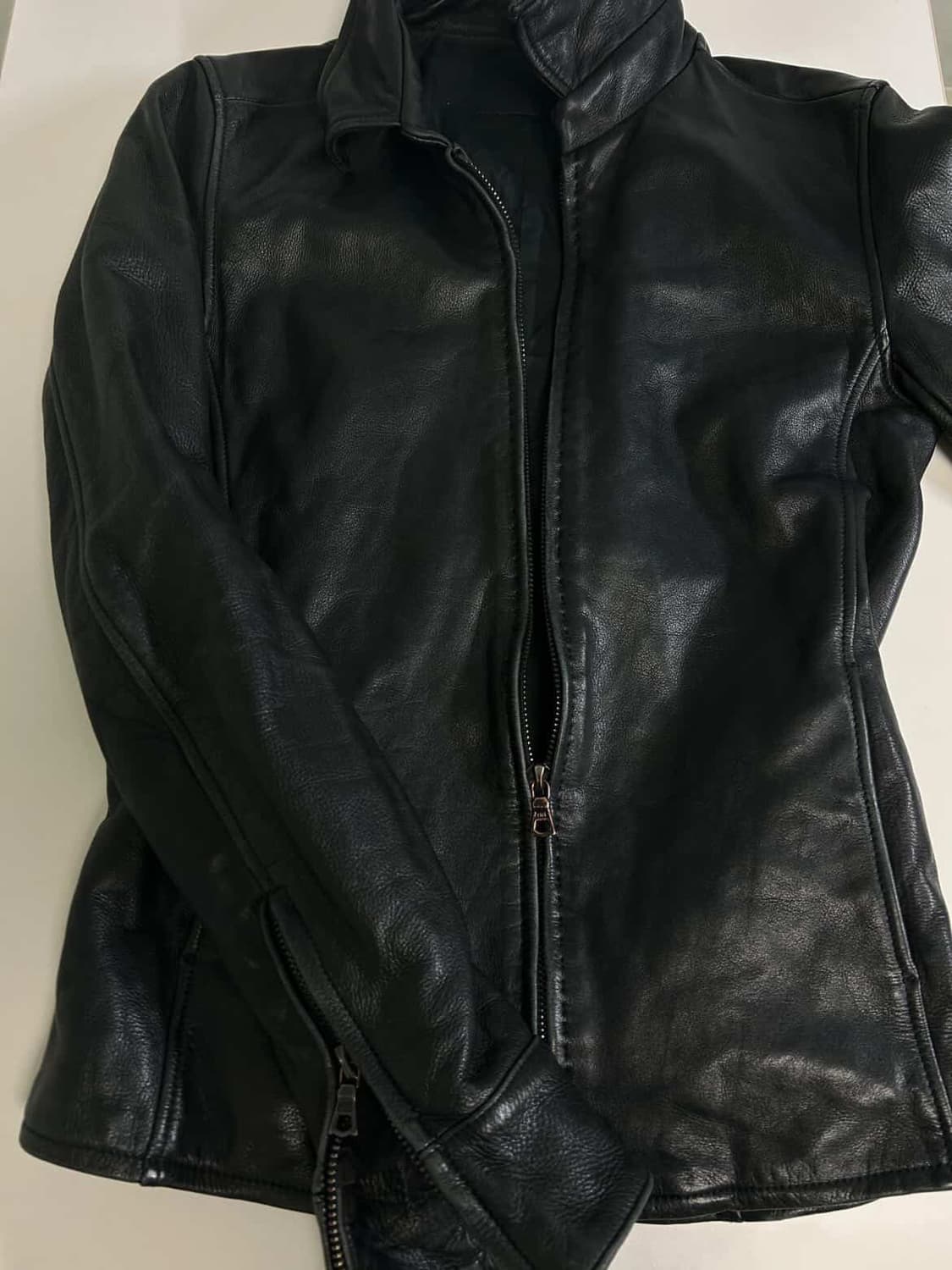 Junhashimoto zip leather shats jacket 상품이미지2