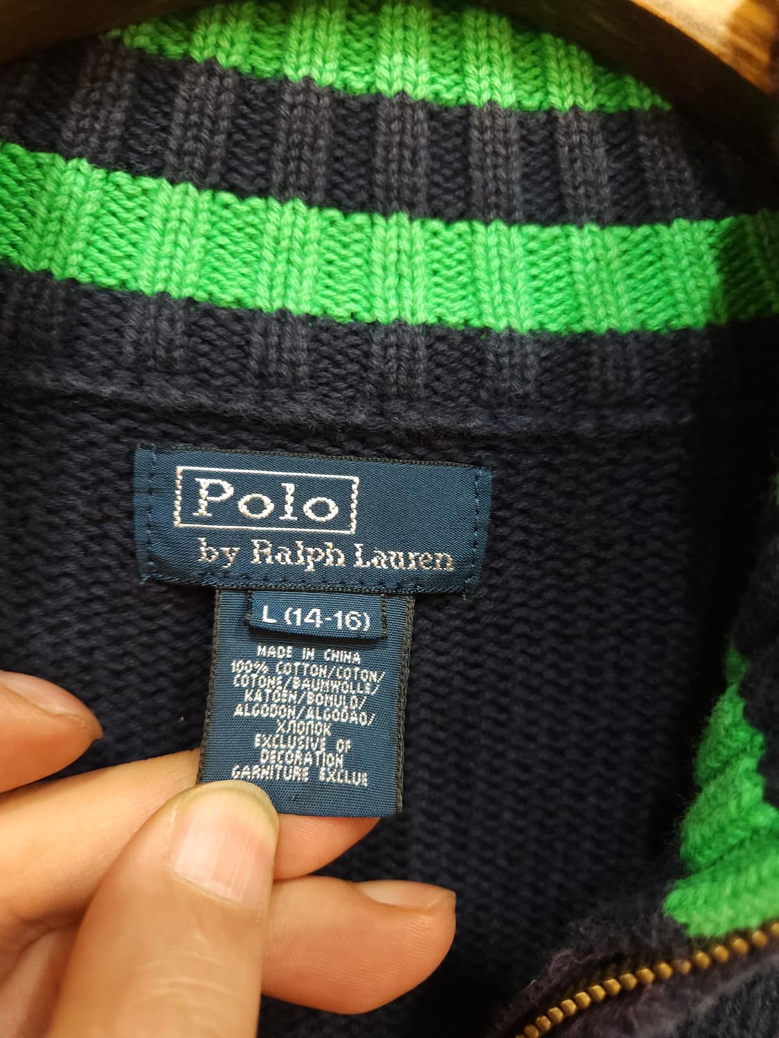  폴로 랄프로렌 빅포니 코튼 니트 집업자켓

 상품이미지5