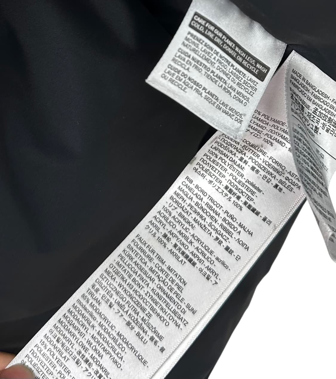 리바이스 덕다운 카라코람 야상패딩 블랙 (L) 상품이미지9