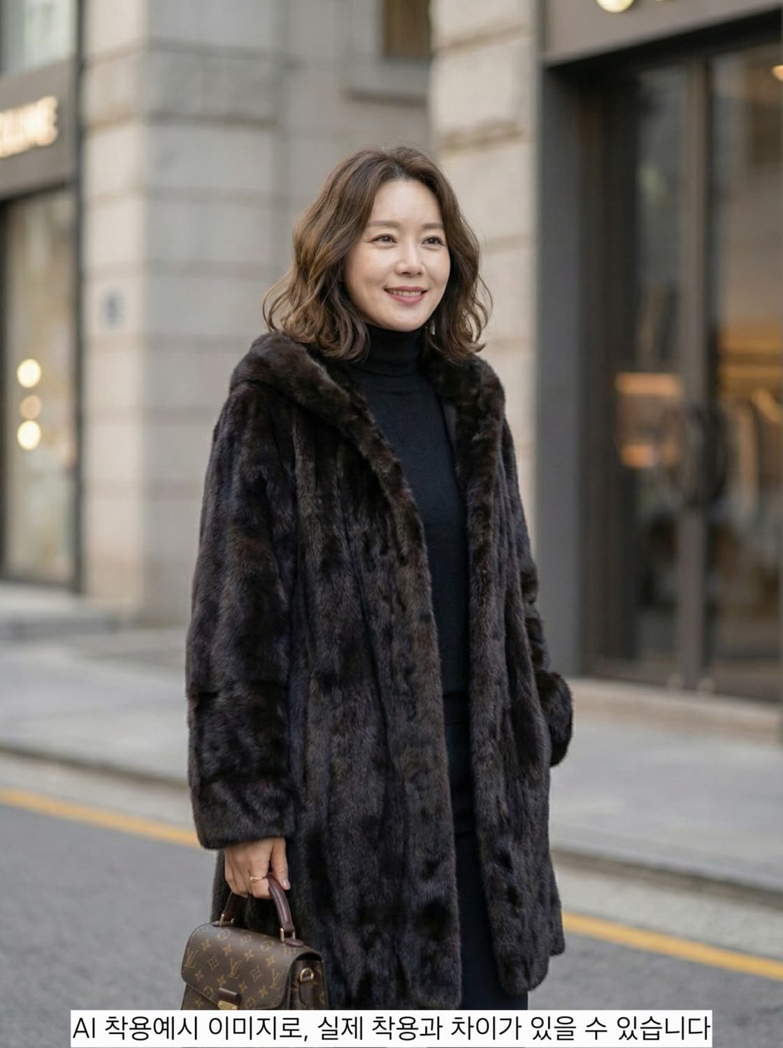 블랙그라마(Blackglama) 후드 밍크 코트 상품이미지1