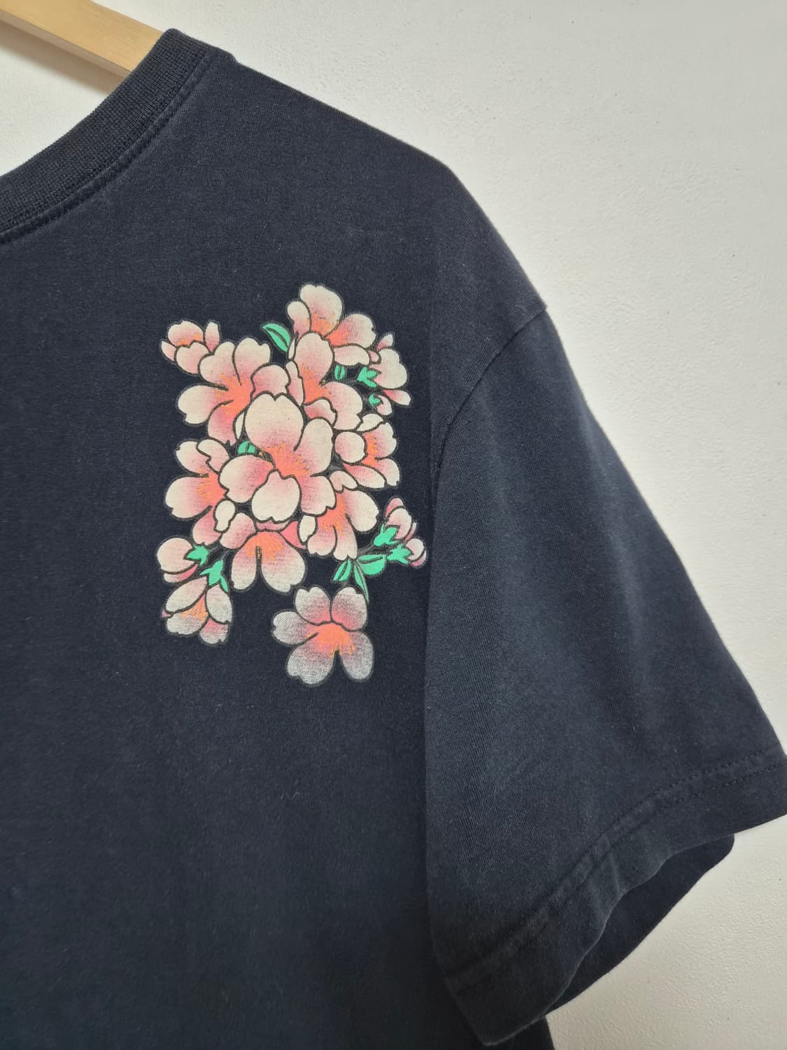 일본빈티지 잉어자수 티셔츠 2XL사이즈 - T69 상품이미지3