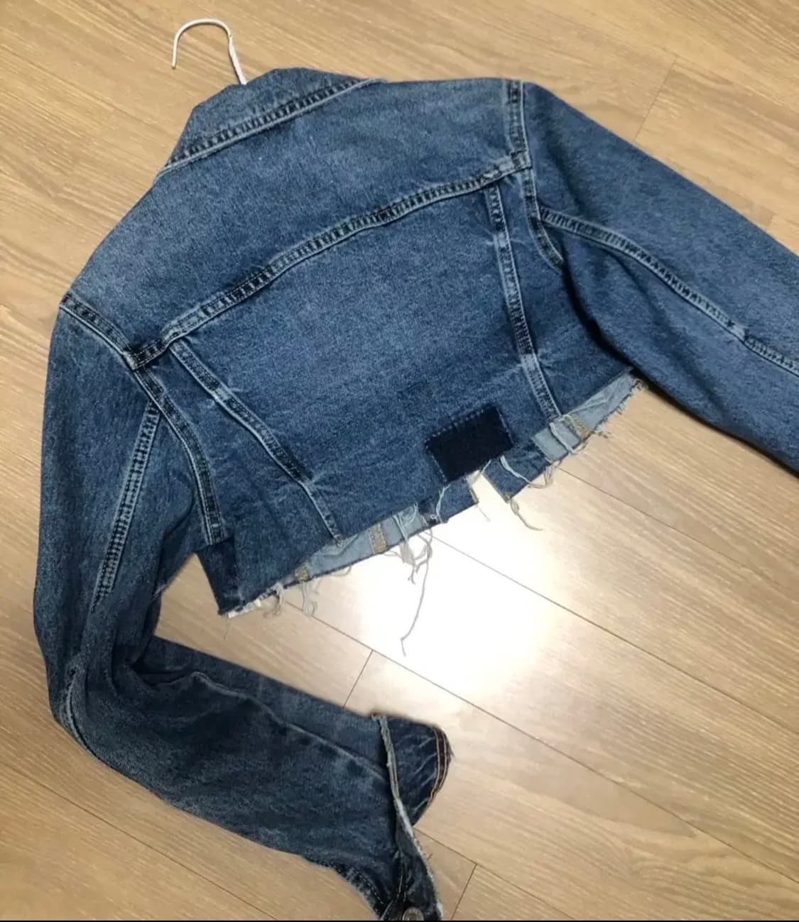 자라 크롭데님청자켓 S 상품이미지4