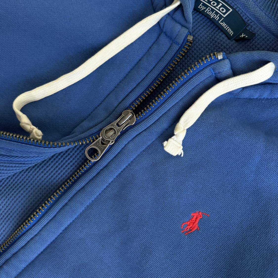 Polo  폴로 랄프로렌 자수 블루 써멀 후드집업   상품이미지4