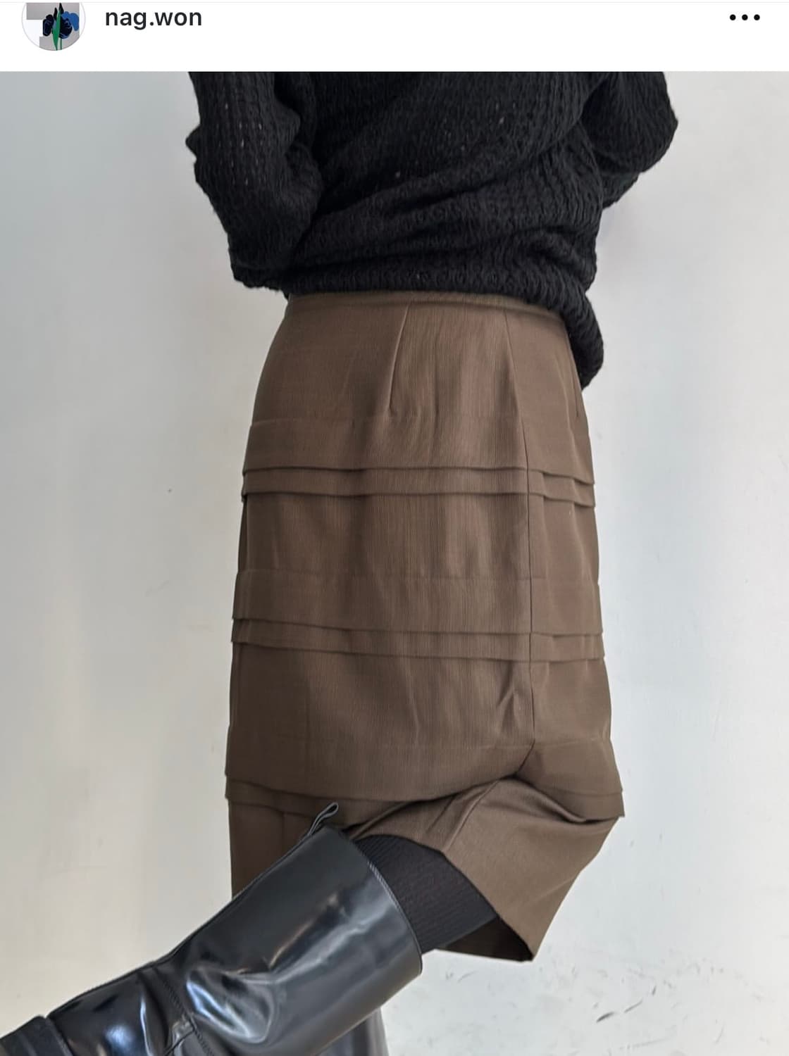 일본 빈티지 미디 스커트 상품이미지4