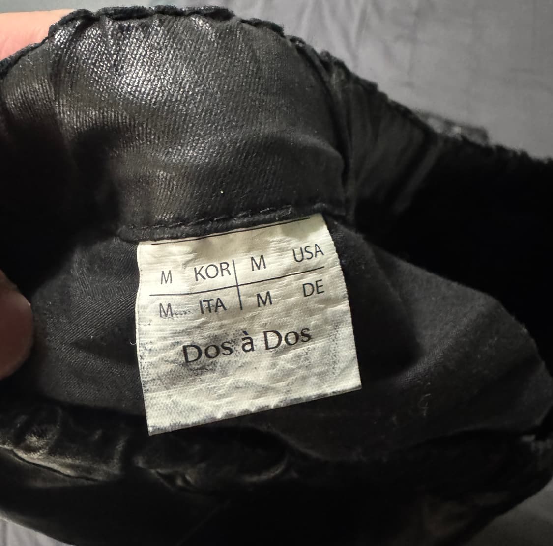 dosados 블랙 코팅 슬림 조거팬츠 상품이미지2