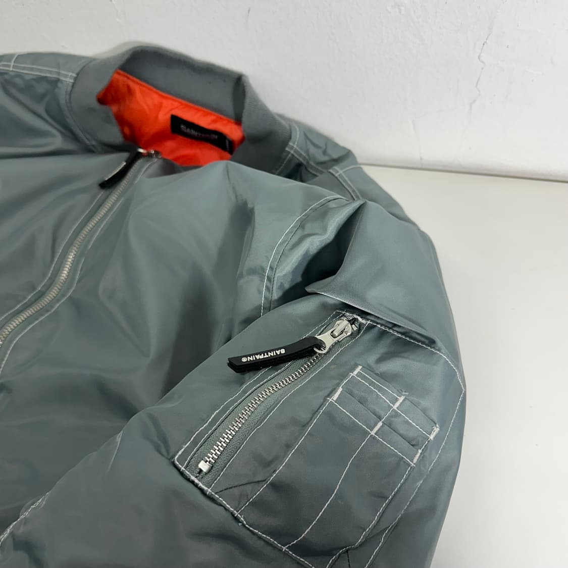 L 세인트페인 실버 MA1 항공점퍼 상품이미지3