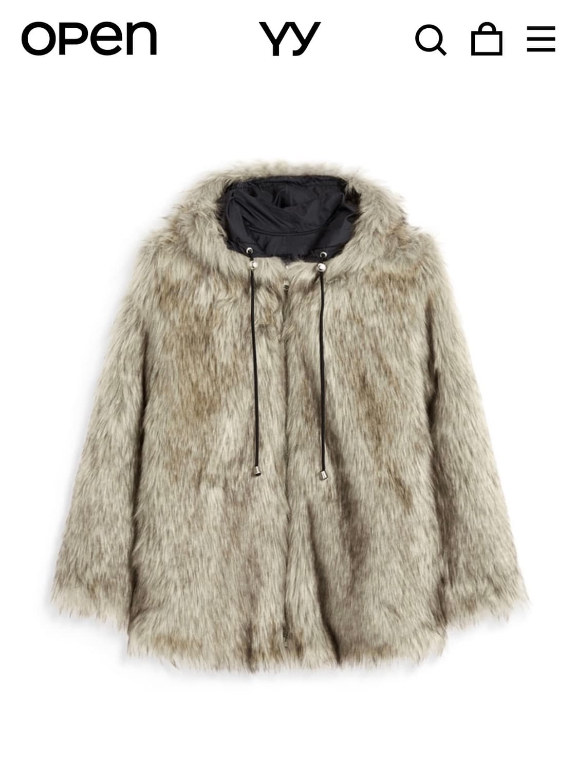 REVERSIBLE FAUX FUR HOOD JACKET 상품이미지1