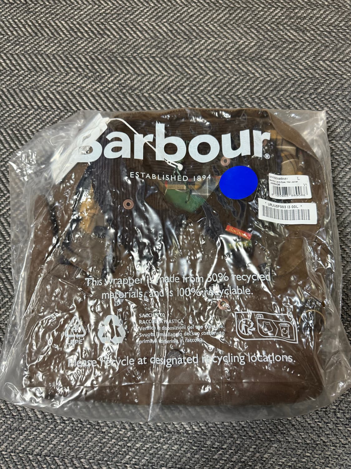 Barbour x Levis Spey 왁스 자켓 L 사이즈 상품이미지1