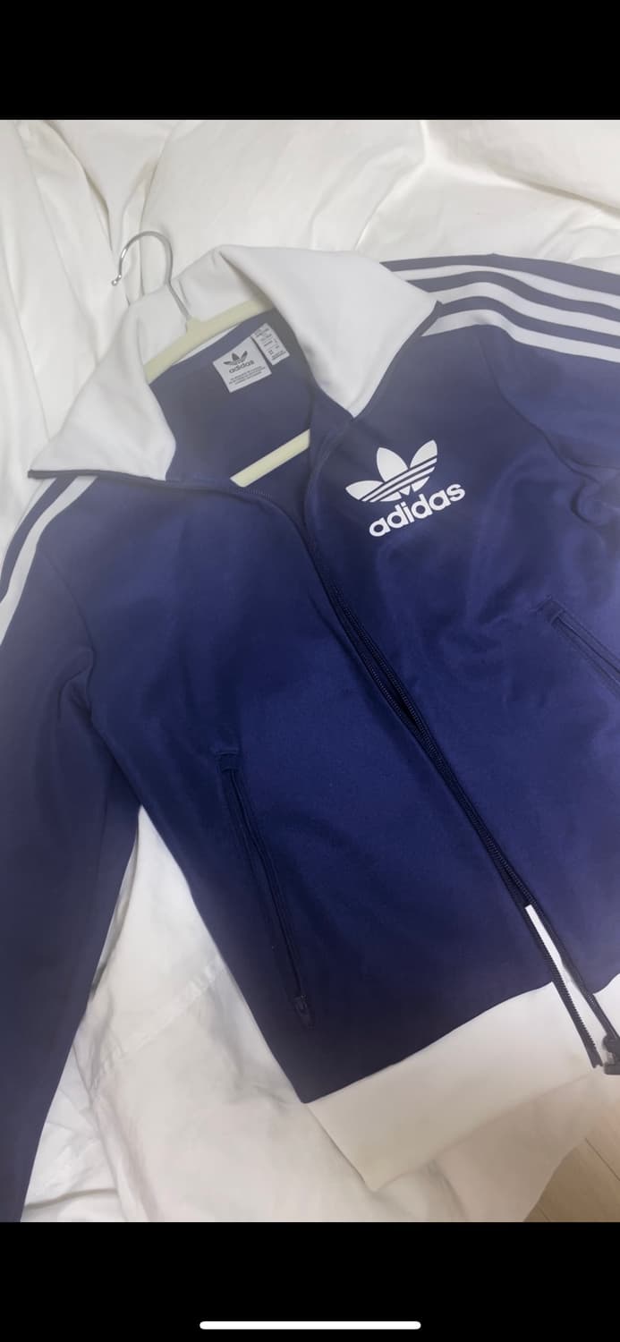 xs 아디다스 베켄바우어 트랙탑 네이비 빅로고 삼선 져지 상품이미지2