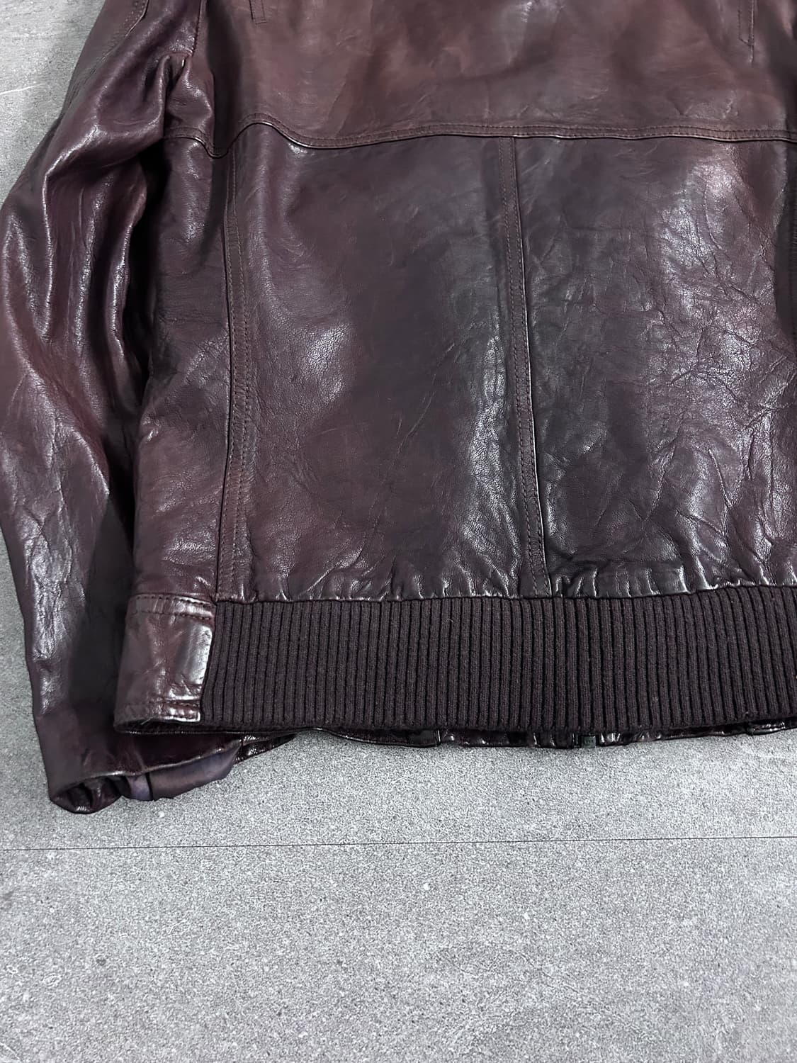 솔리드 옴므 3D 포켓 히든 후디 레더 자켓 상품이미지7