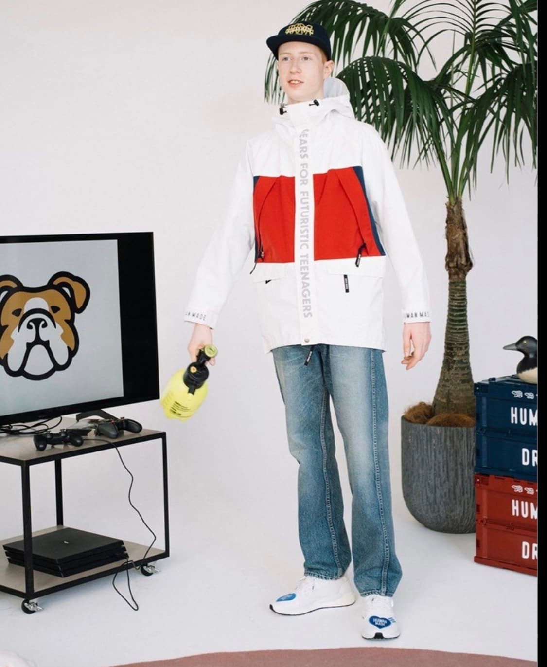 휴먼메이드 3-레이어 쉘 자켓 올리브 드랩 상품이미지10