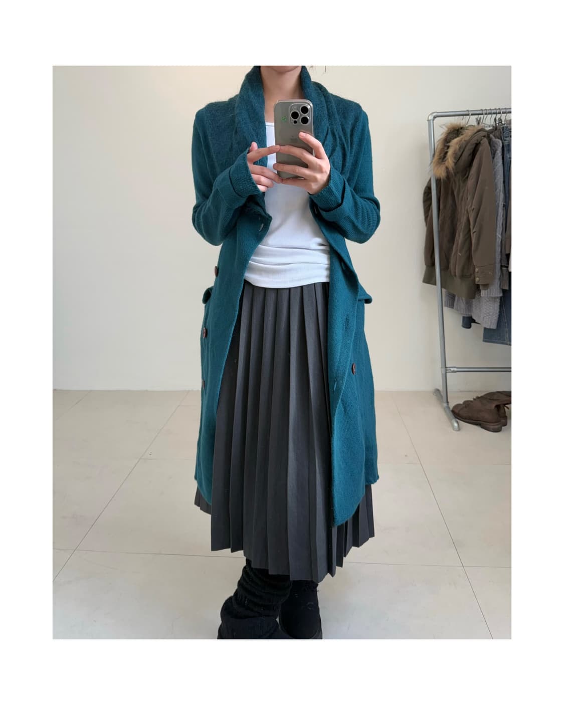 빈티지 모헤어 혼방 가디건 상품이미지2