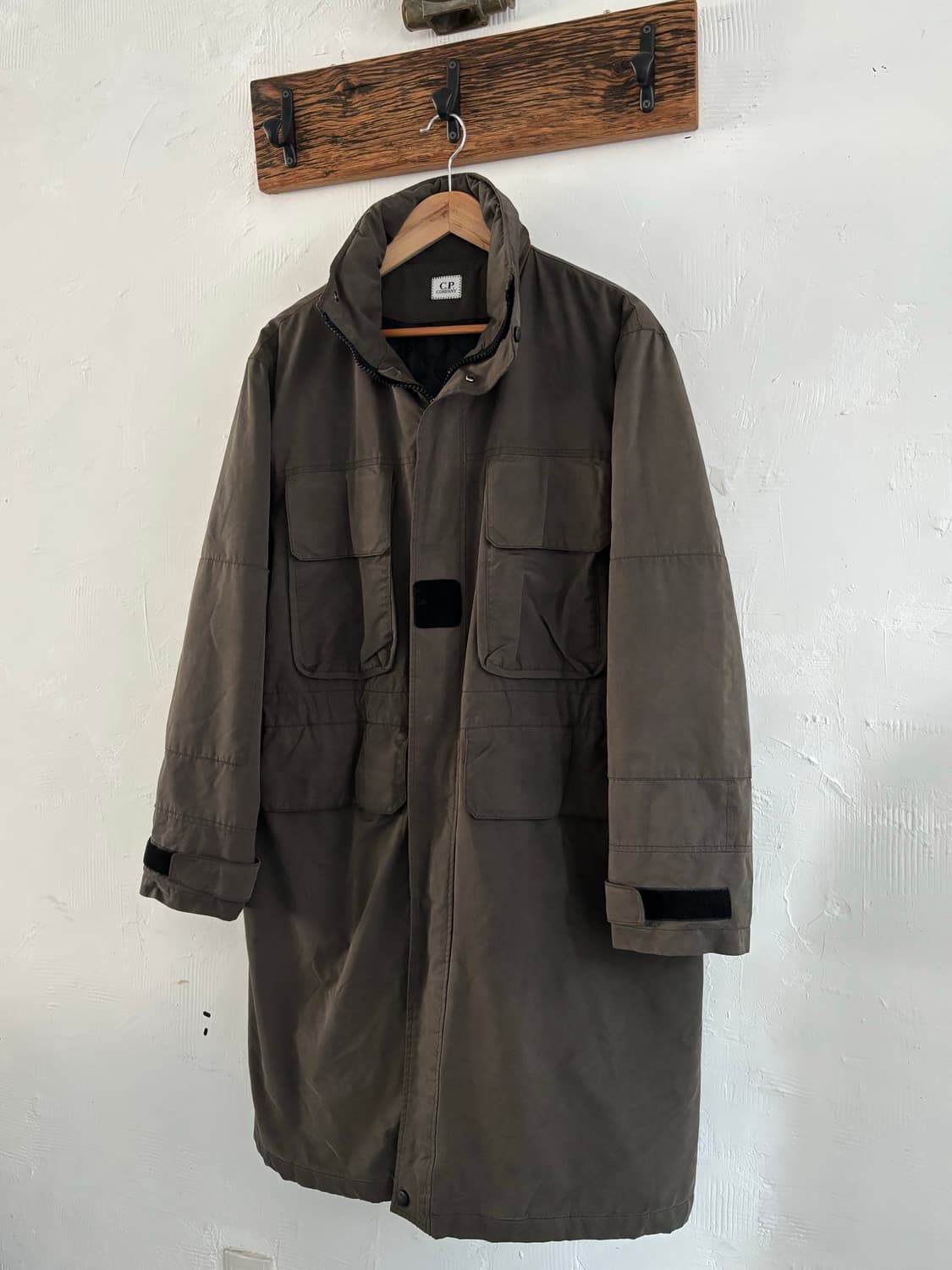 C.P.company 씨피컴퍼니 투포켓 안감퀼티드 카키 자켓 상품이미지1