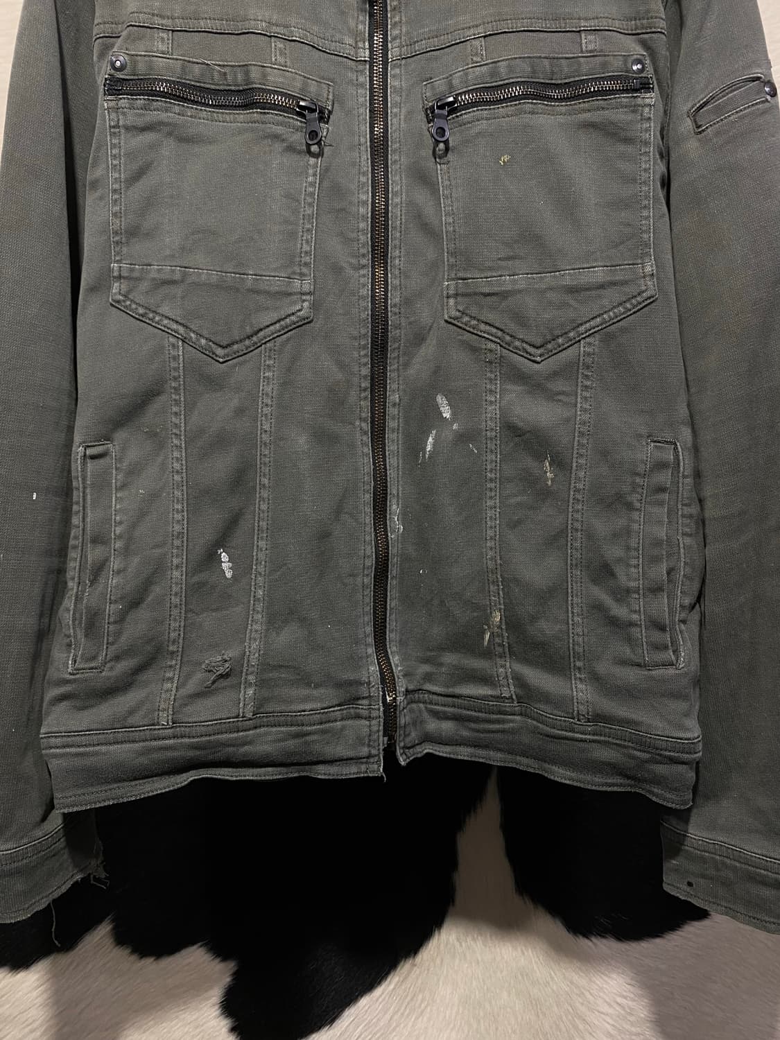 Scot.inc y2k 지퍼 디테일 하프넥 자켓 상품이미지4