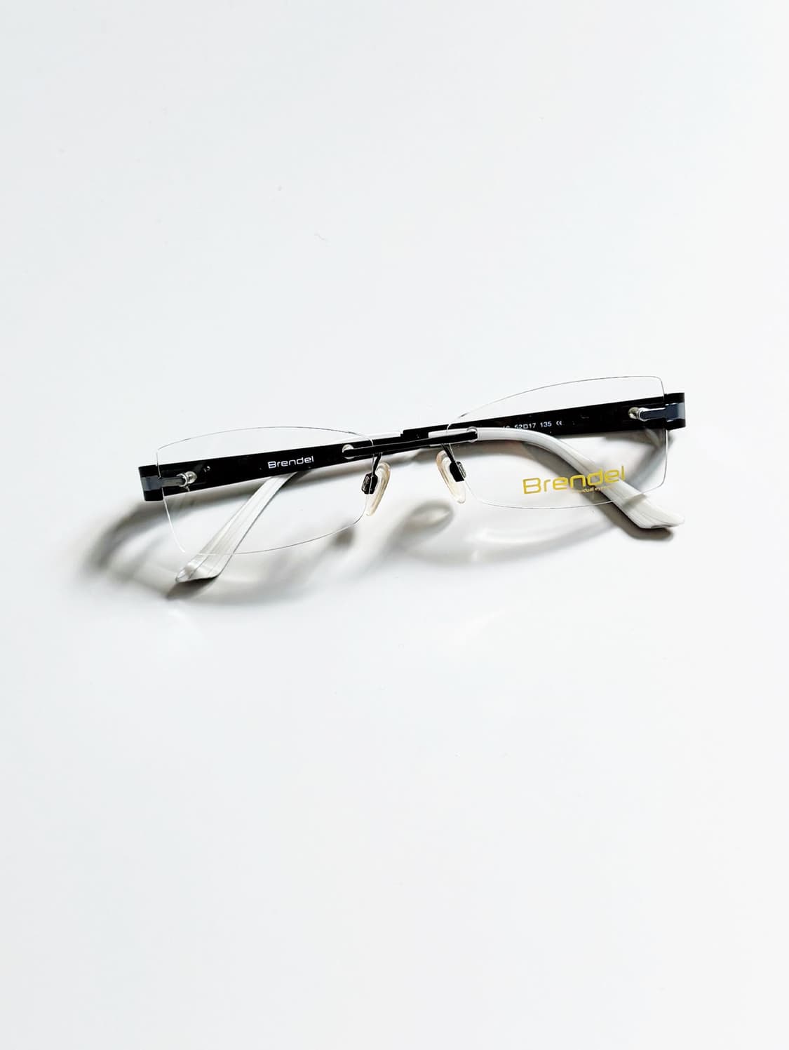 90s BRENDEL 스퀘어 무테 프레임 빈티지 안경 상품이미지1