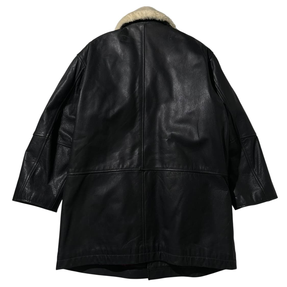 카우 레더 싱글 카코트 블랙 상품이미지3