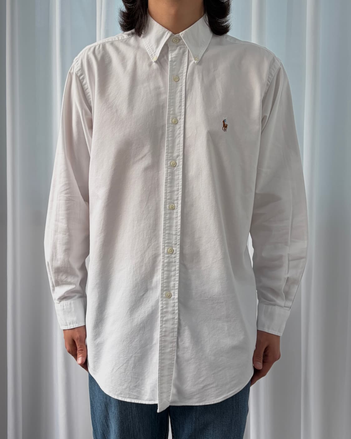 [L]폴로 랄프로렌 야머스핏 화이트 셔츠 상품이미지3