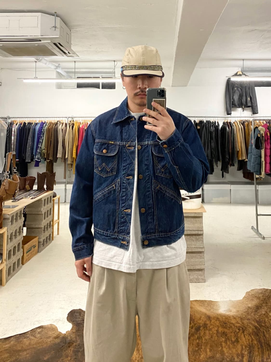 90's WRANGLER 124mj denim jacket 랭글러 자켓 상품이미지1