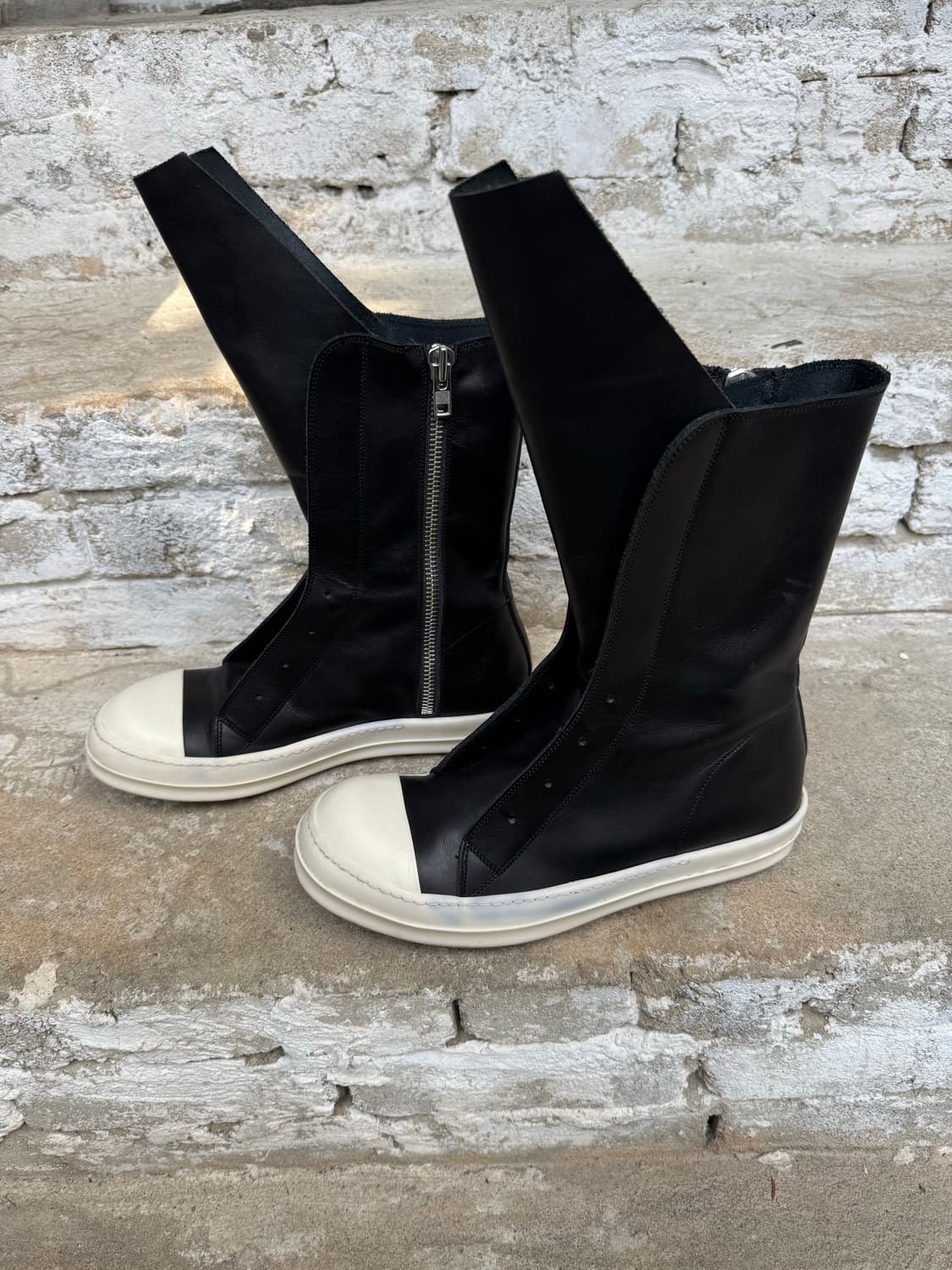 릭오웬스 15FW 롱라몬즈 레더 하이 (41사이즈) 상품이미지2