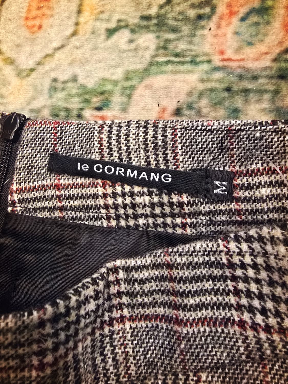 르꼬르망(le CORMANG)체크 커팅 스커트 상품이미지4