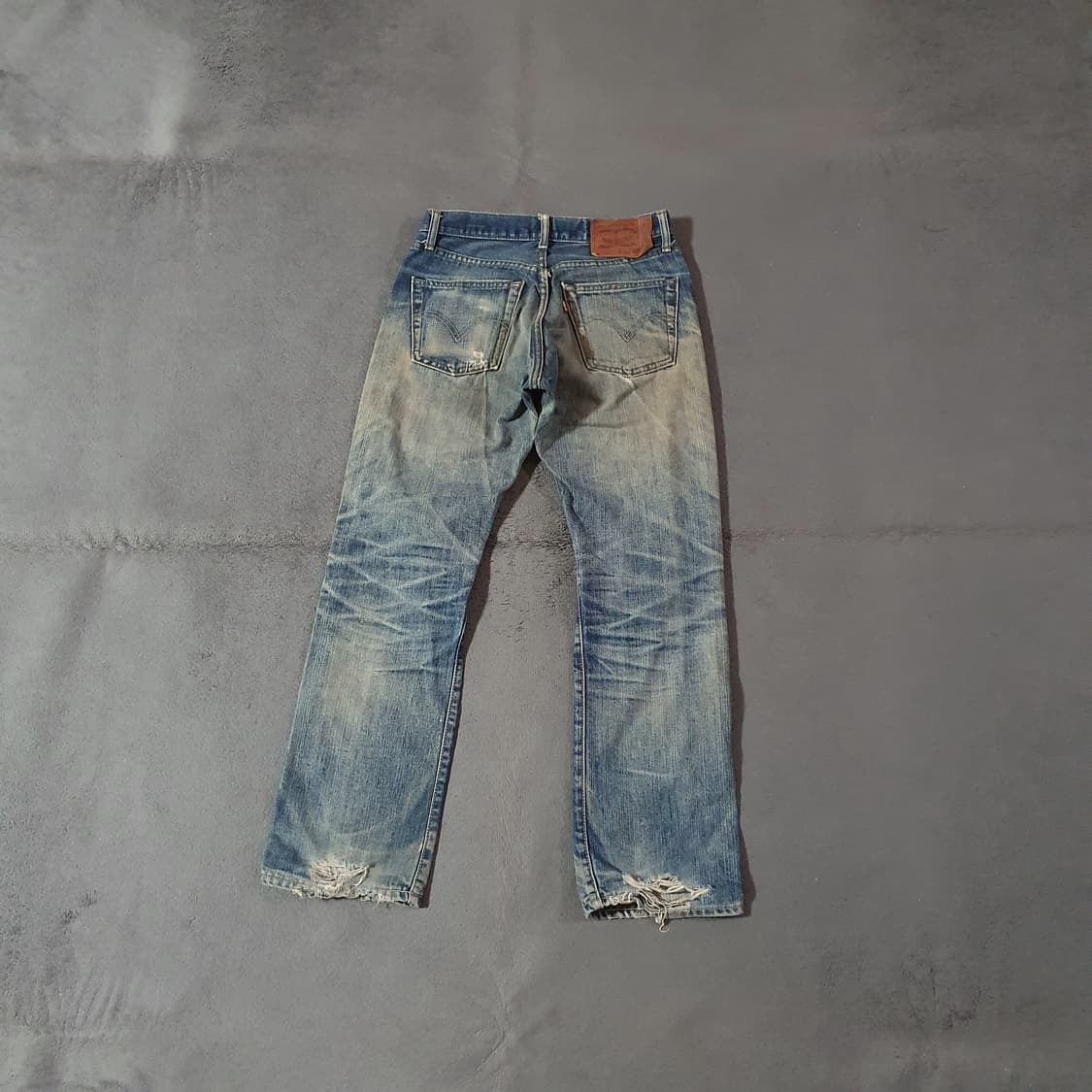 90s LVC 리바이스 USA 501-0657 셀비지 더티 데님 30 상품이미지1