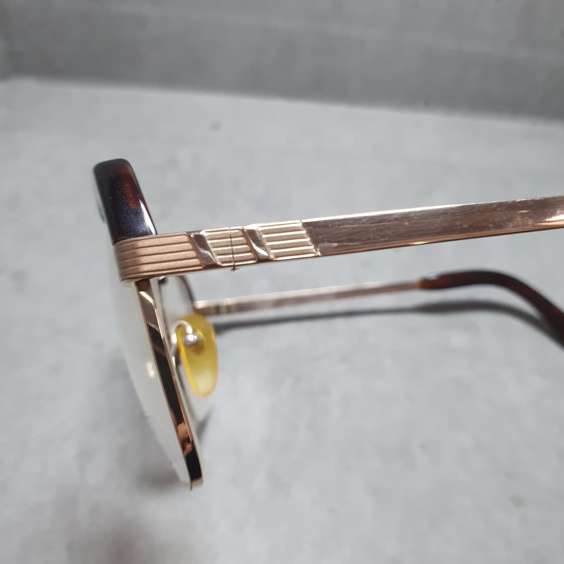 빈티지 귀갑(구갑) 진양철 하금테 안경 상품이미지4