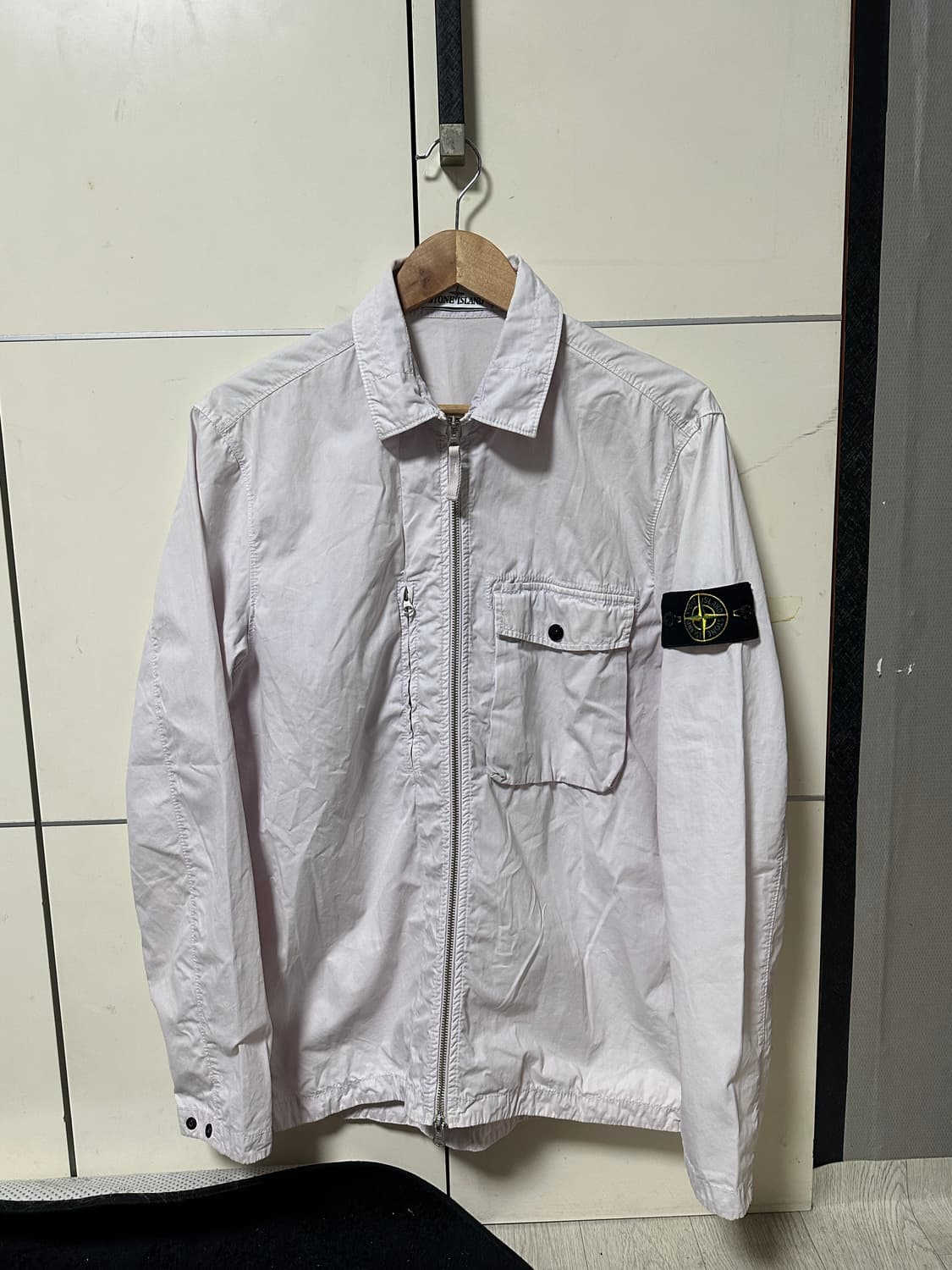 (백화점판)스톤아일랜드 워시드 캔버스 오버셔츠 자켓L 상품이미지1