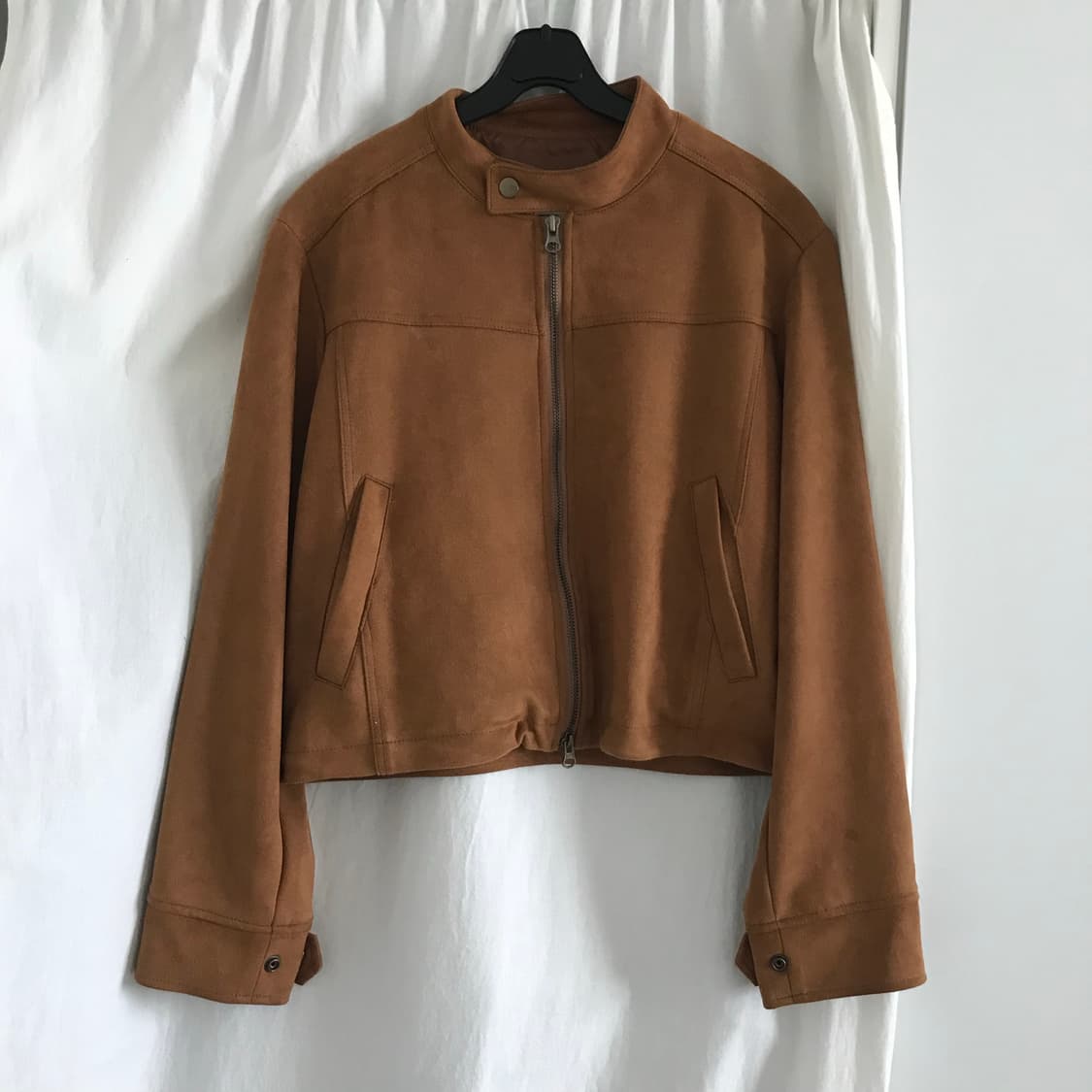 스웨이드 바이커 자켓 상품이미지1