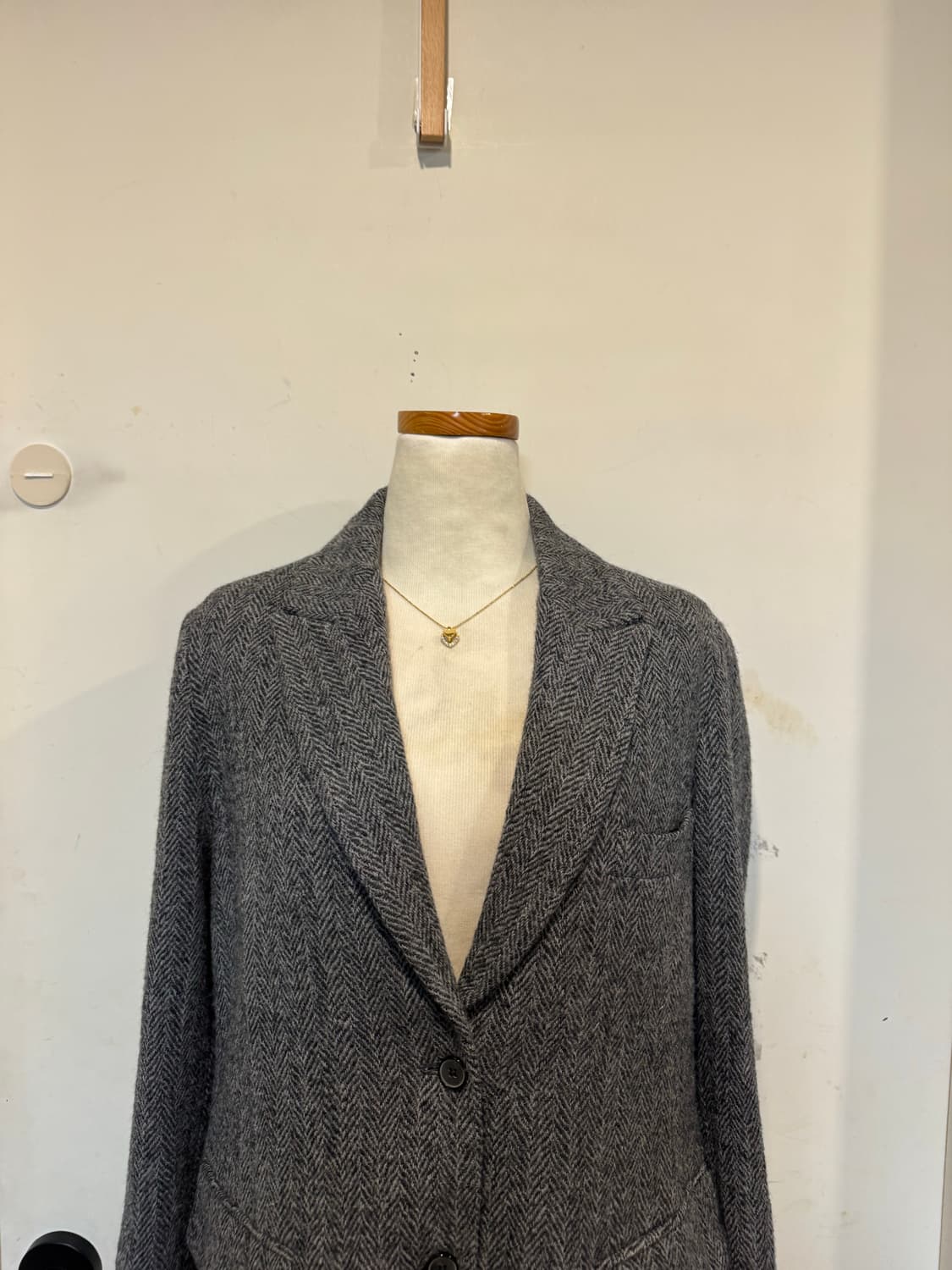 모노크롬 울 헤링본 자켓 상품이미지3