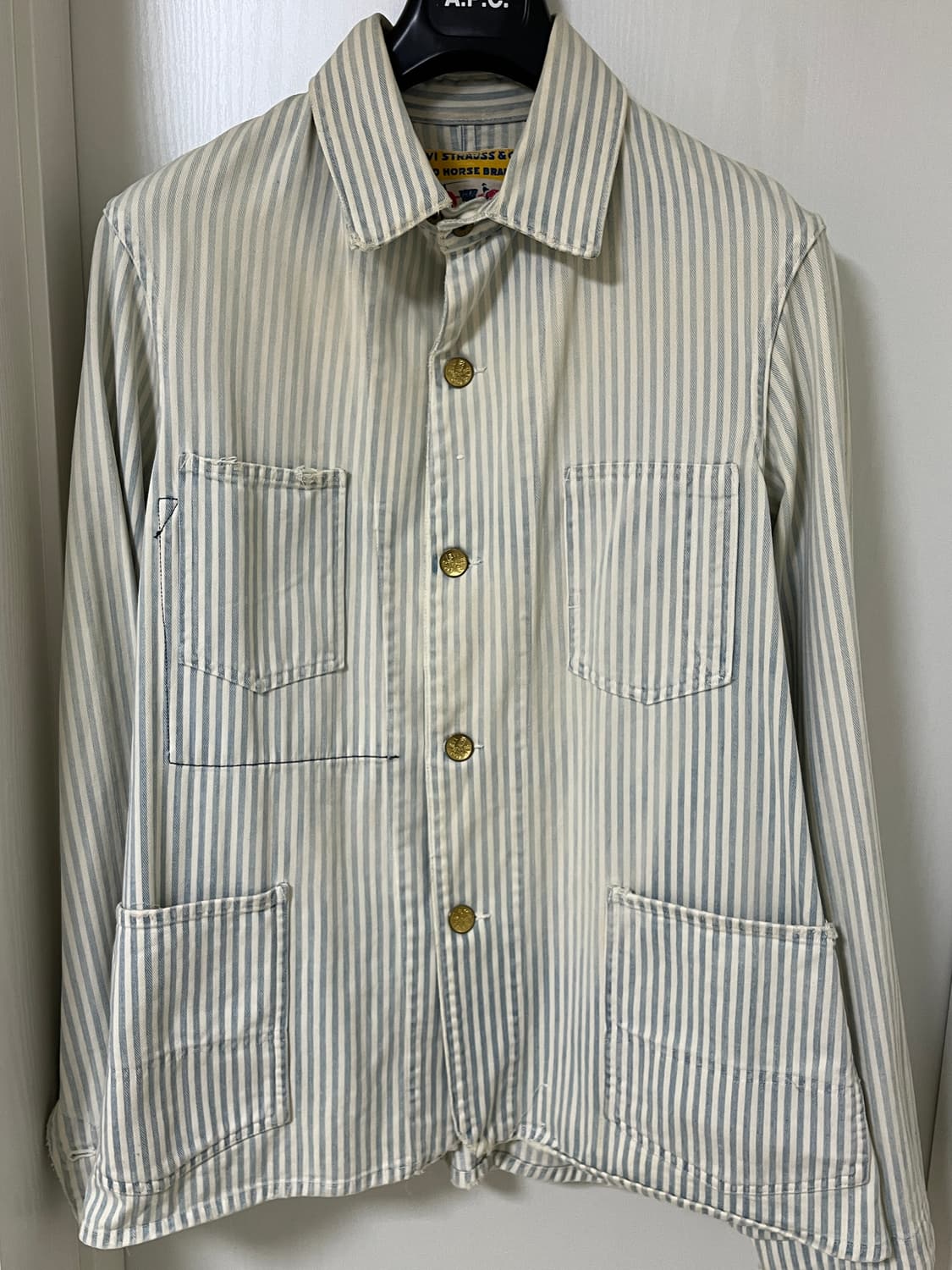 리바이스빈티지클로딩 LVC1917 Sun Worn 히코리 색코트 L 상품이미지1