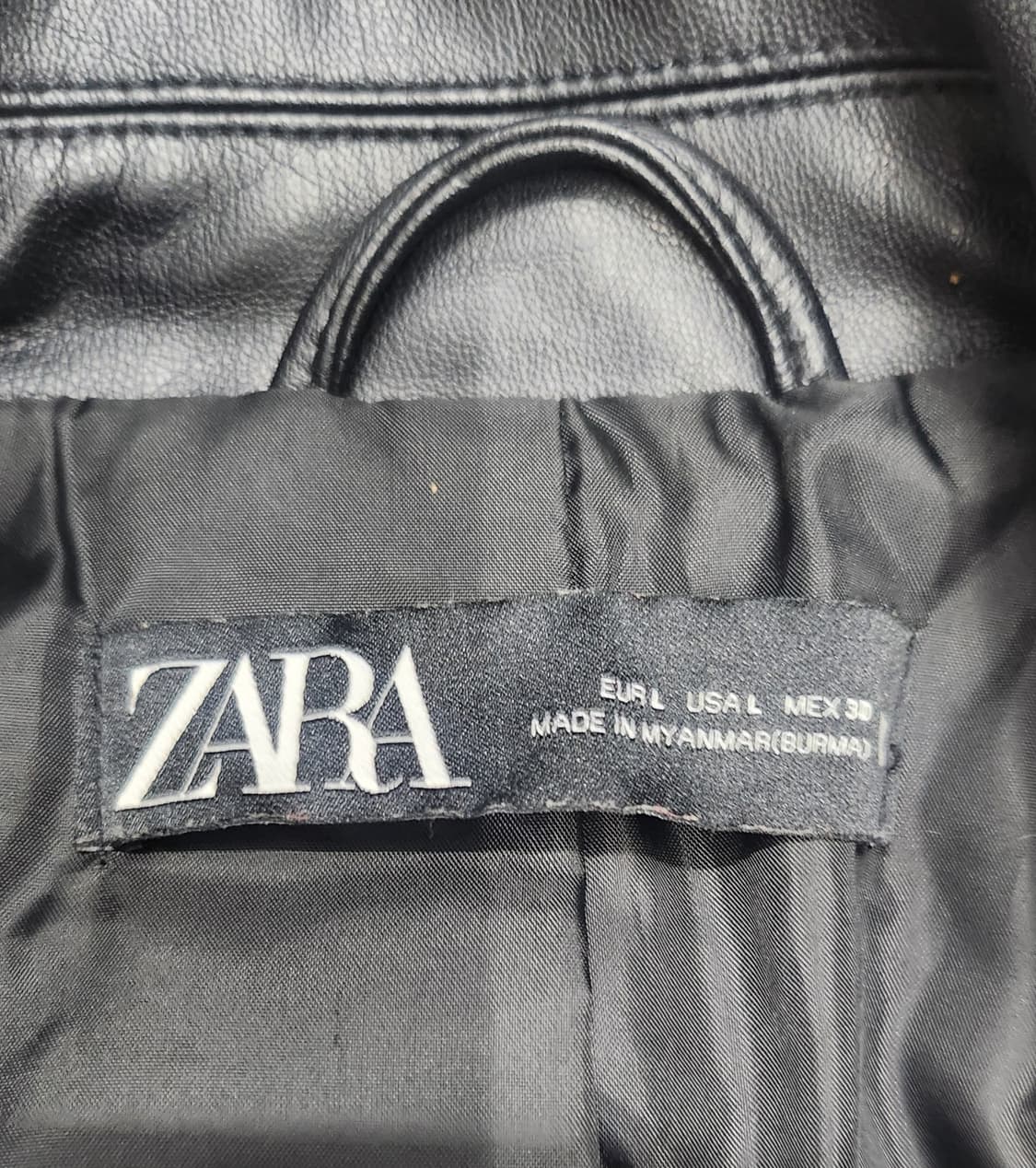 ZARA 자라  레더 라이더 자켓 L (55반까지) 상품이미지3