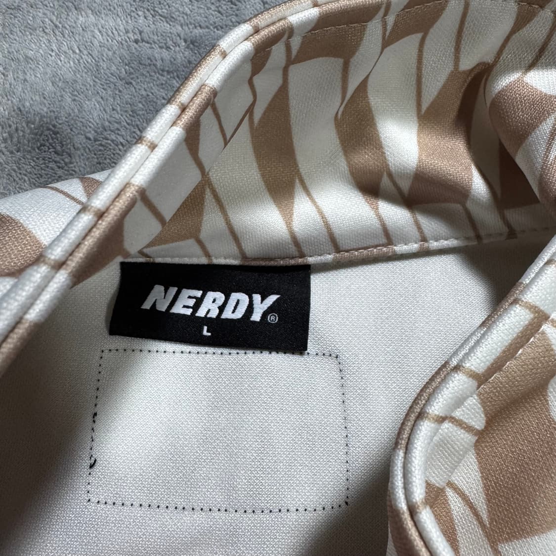 널디 패턴 트랙탑 져지 상품이미지5