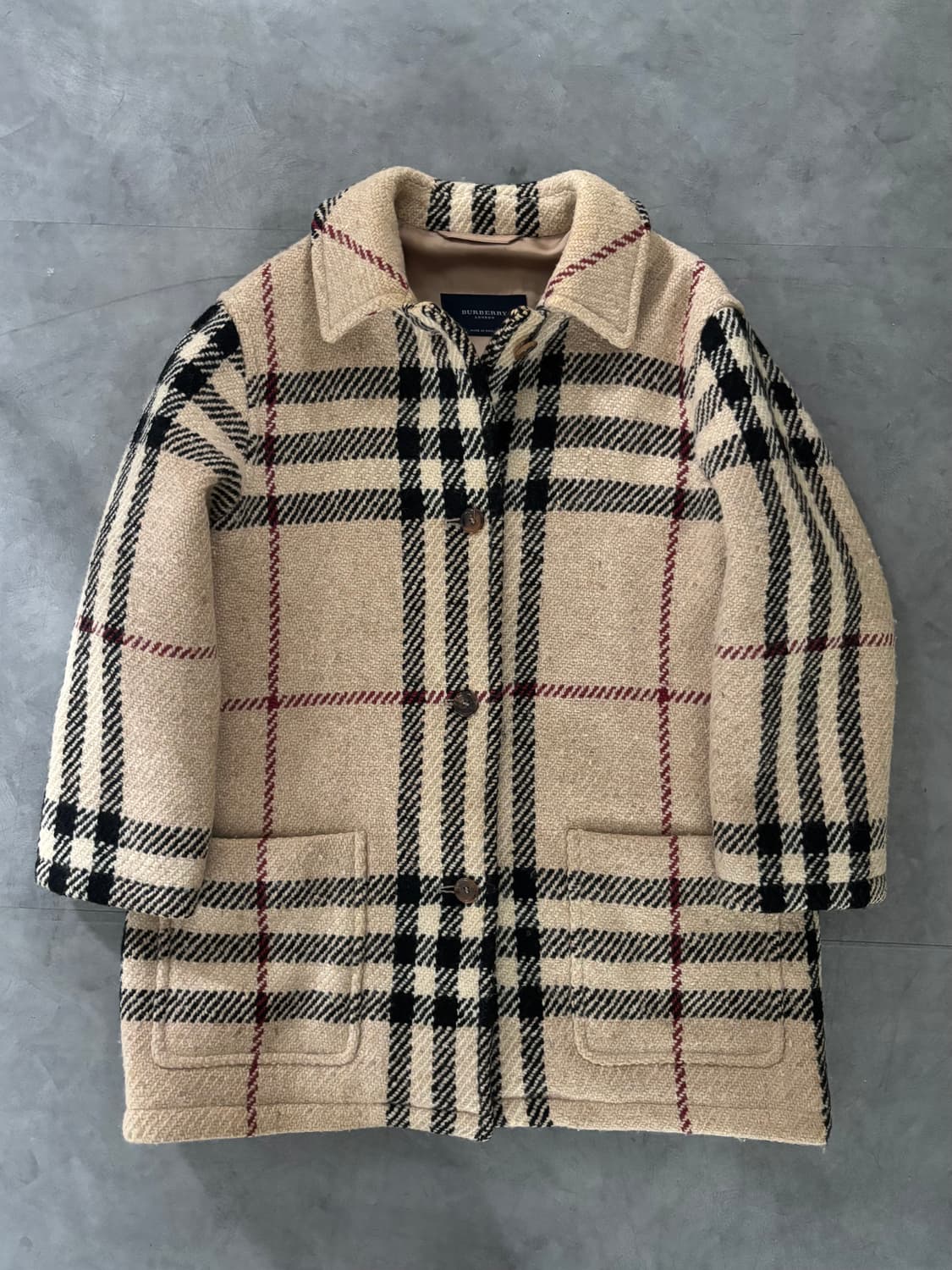 Burberry 버버리 노바체크 울 하프코트 상품이미지4