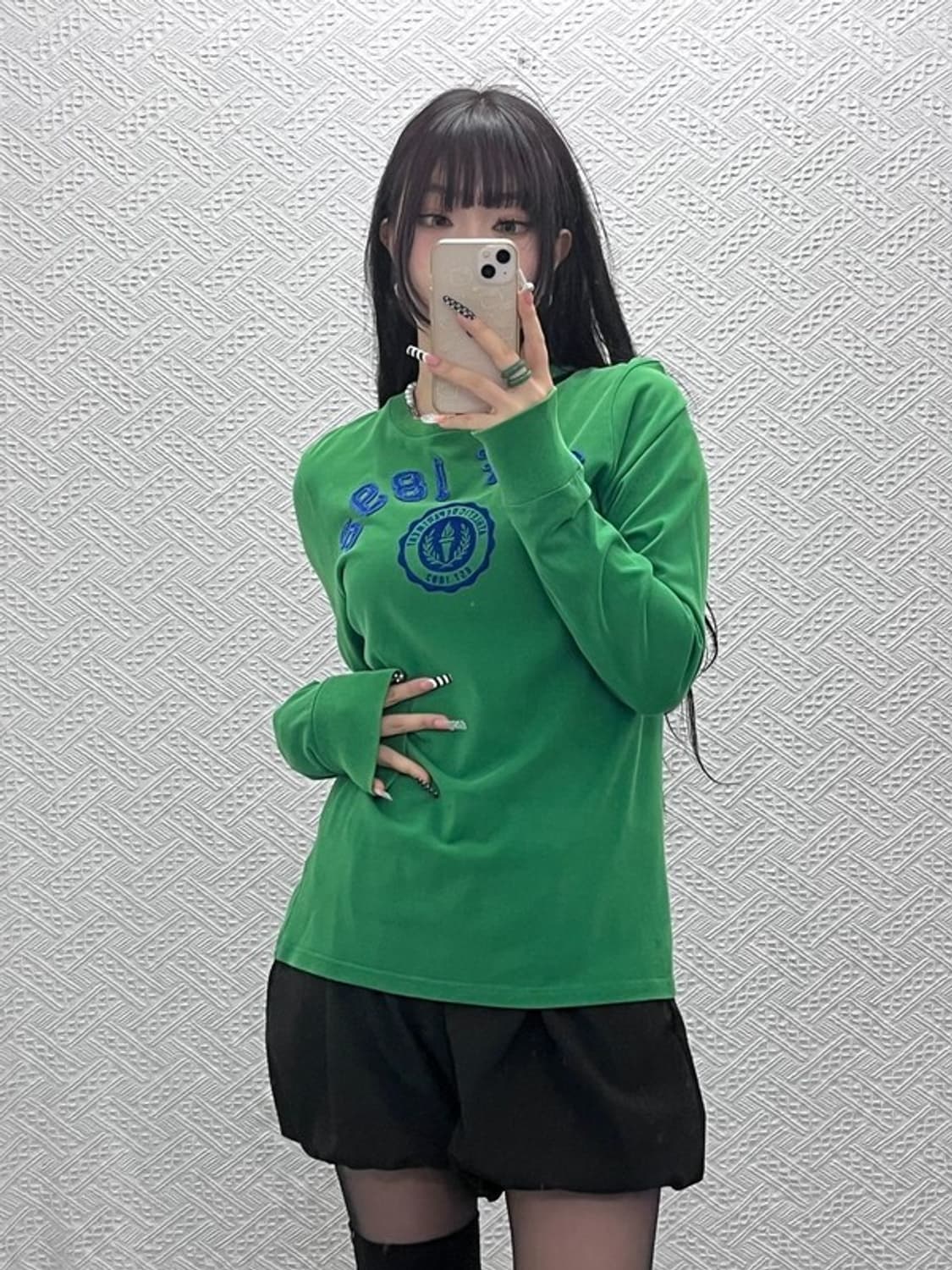 아베크롬비 빈티지 Y2K 레트로 그린 롱슬리브 M C10602 상품이미지2