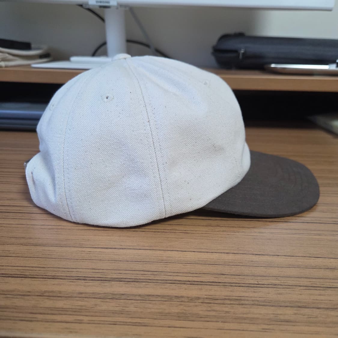 (새제품) [Free] 에브리원 투톤 데이캡 브라운 / 볼캡 우드비 상품이미지4