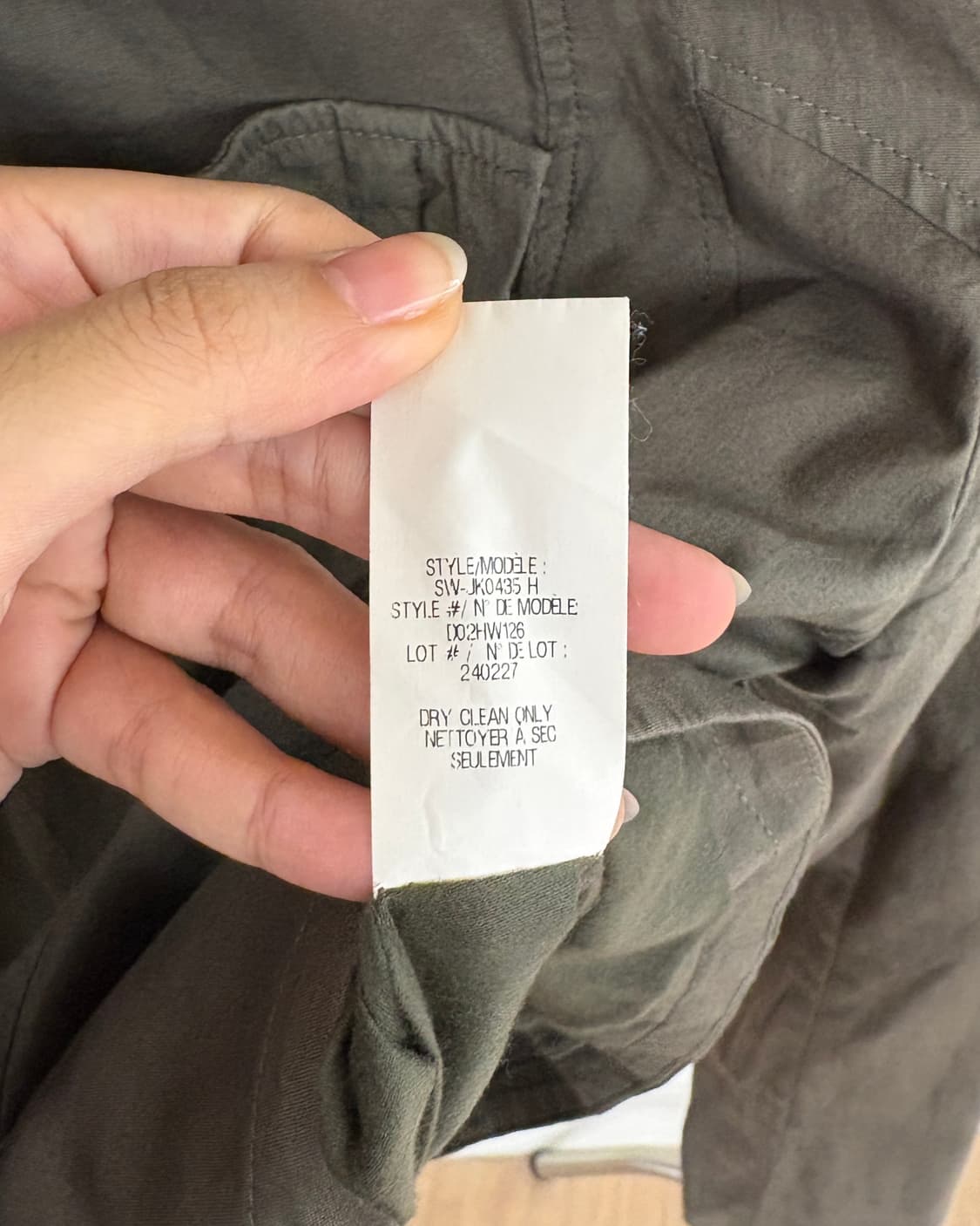 헬무트랭 카키 드레이핑 코튼 모토 자켓 상품이미지9