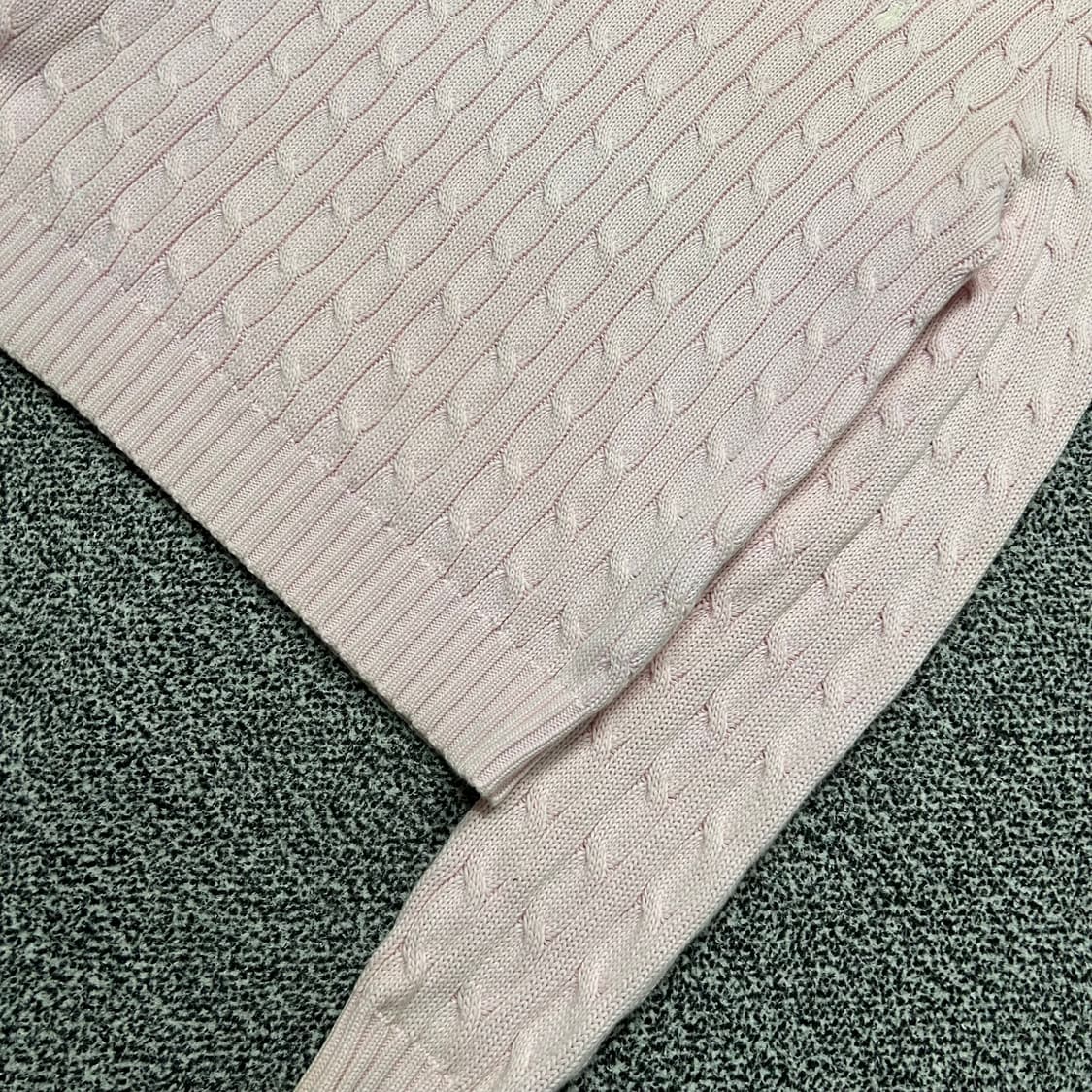 폴로 케이블 핑크 니트 상품이미지3