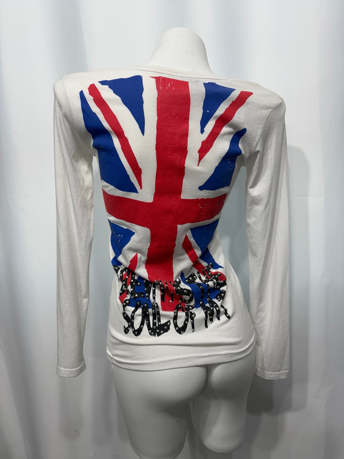 🎸화이트 유니온 잭 롱슬리브🎸 상품이미지6