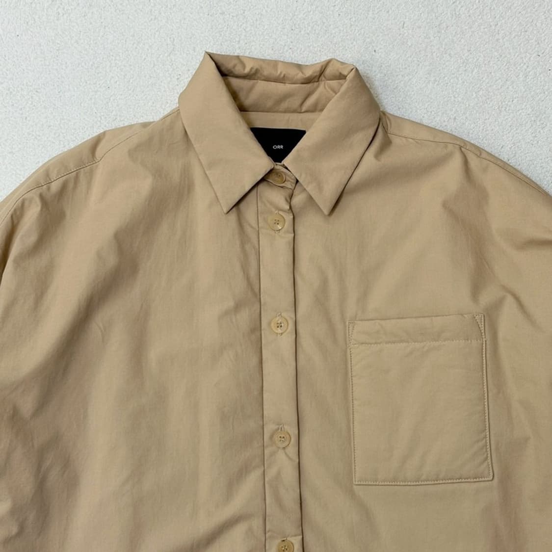 ORR 베이지 패디드 셔켓 S 상품이미지3