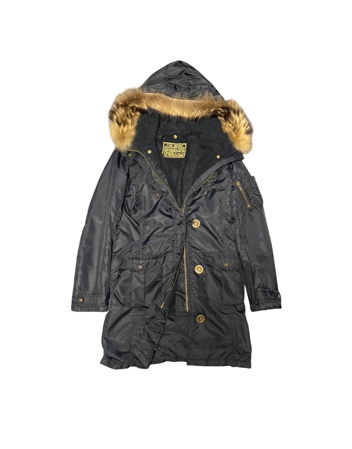 Moussy Black fur long jacket 상품이미지1