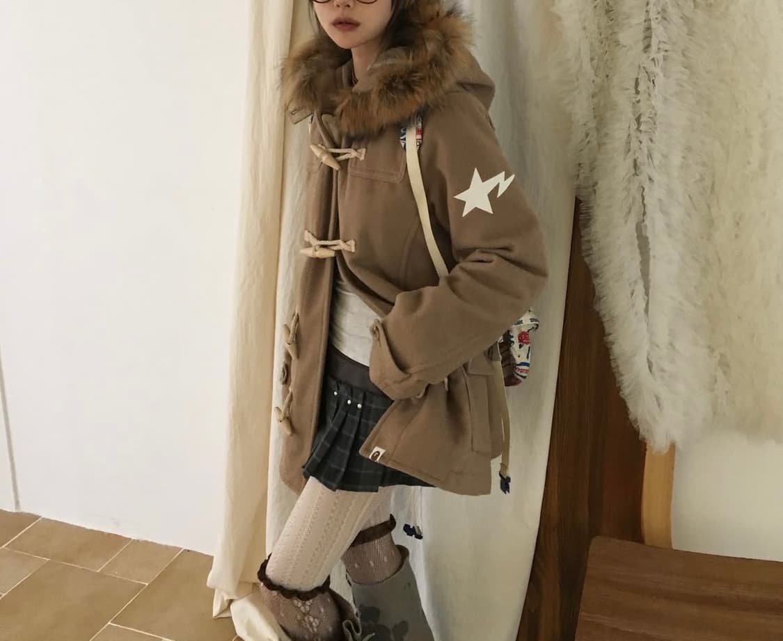 (정품) 베이프 스타 떡볶이코트  상품이미지4