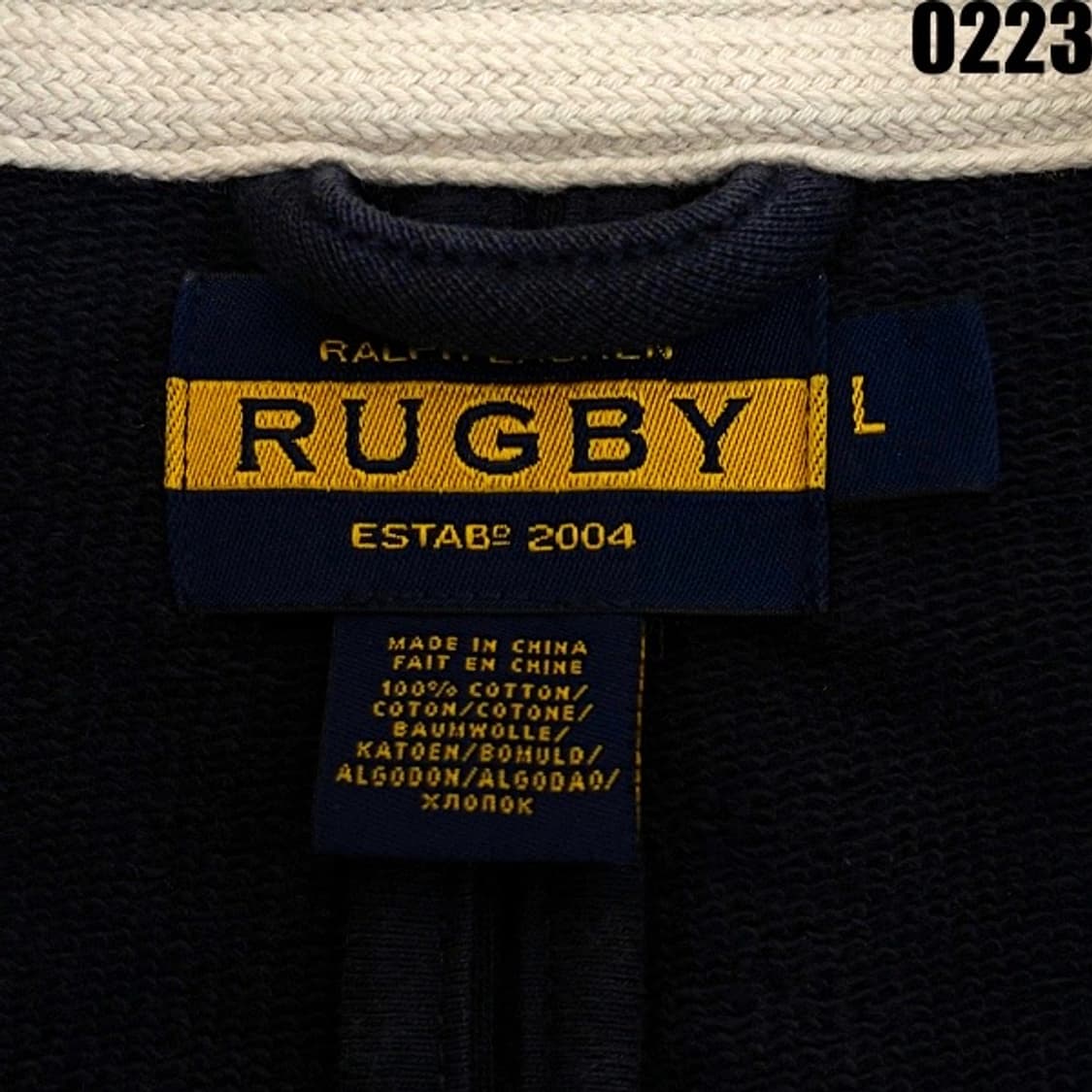 폴로 랄프로렌 RUGBY 라인 코튼 니트 자켓 L 0223 상품이미지6